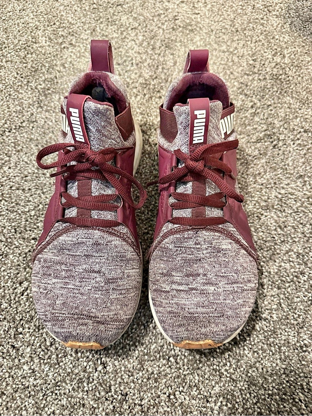 PUMA Women's Burgundy & Gray Sneakers
